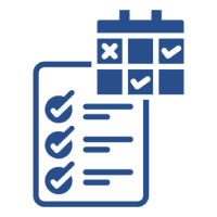 Checklist and calendar icon